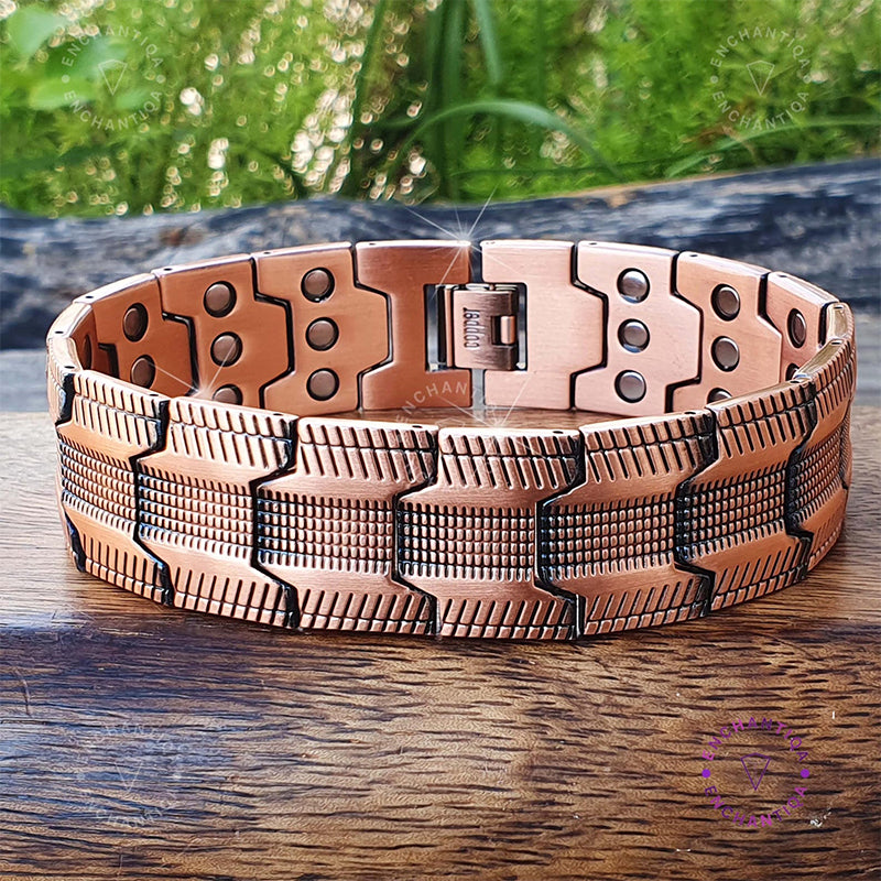 Geometric Link Bangle · Spiritual Energy Jewelry